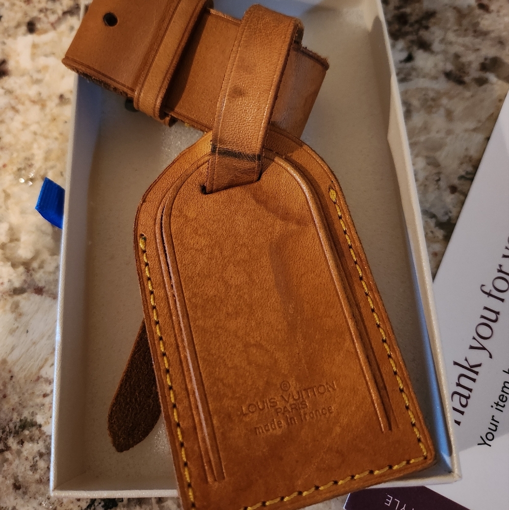 1984 vintage louis vuitton luggage tag